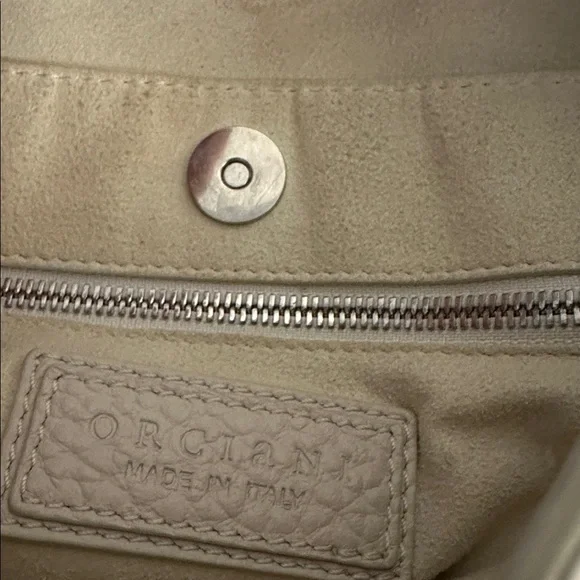 Gorgeous Orciani Italy Bag Hammered Leather - Picture 6 of 10